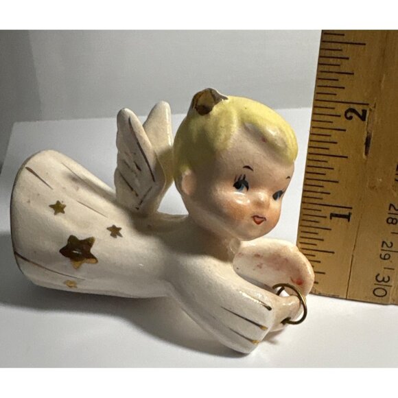 Danson Angel Candle Climber Hugger Ceramic Japan Vintage 50's - Picture 8 of 8